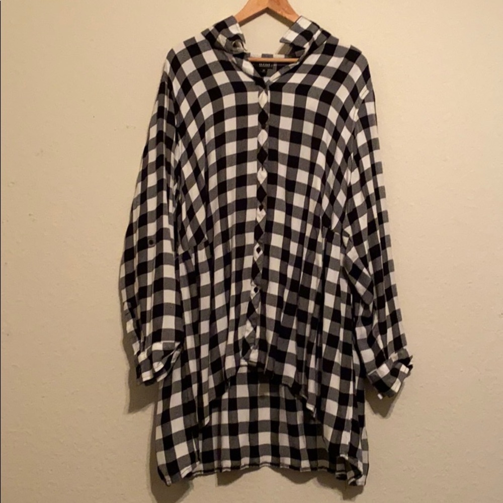 Plaid tunic